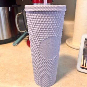 Starbucks 2021 Holiday Bling Studded Cold Cup Tumbler 24oz (Lavender Purple)